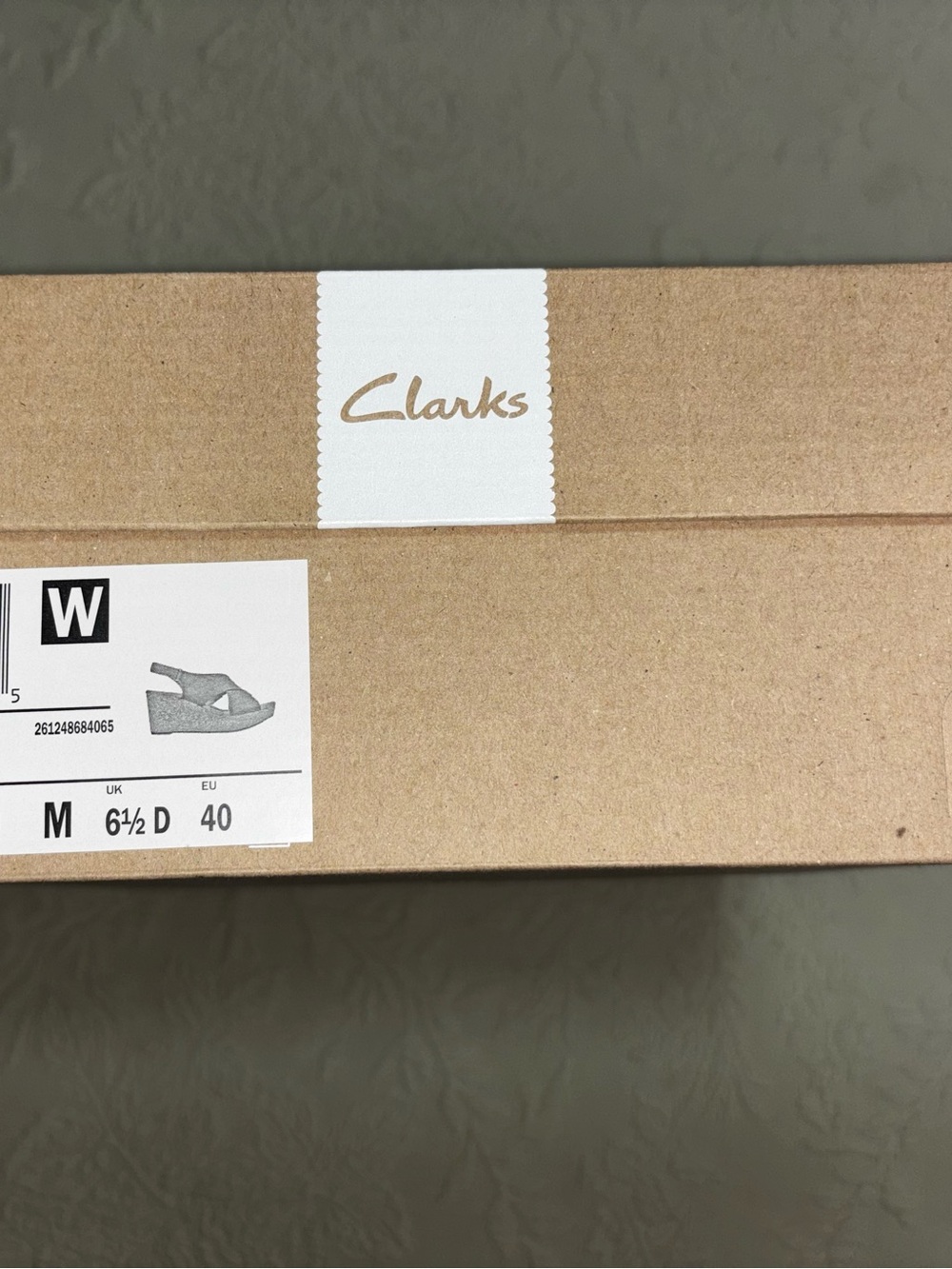 Clark’s Black Cork Wedge Slingback Sandals Annadel Eirwyn NWB 9M Nubuck 3” - Picture 6 of 8